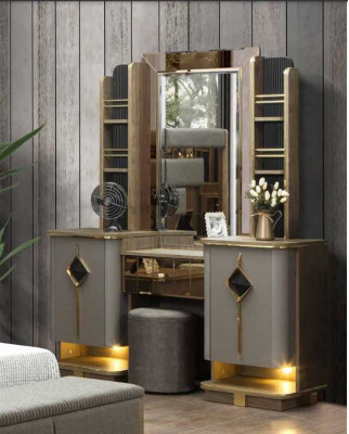 Stylish dressing table with mirror perfect furniture in the bedroom new