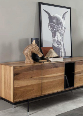 Practical brown dresser in modern style with storage space NEW