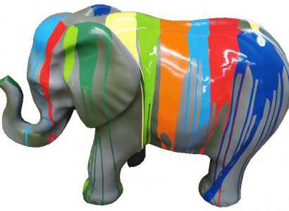 Designer figurine statue modern figure decoration elephant garden sculpture.