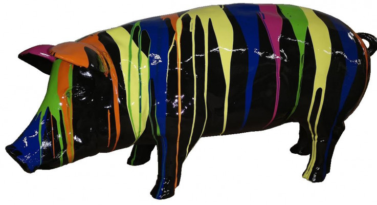 Decoration Pig Abstract Figure Statue Figures Deco Garden Modern Sculptures
