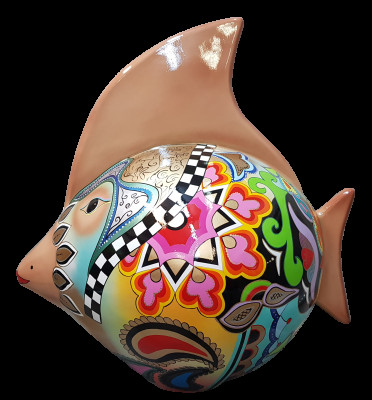 Home decor sculptures statues figures abstract fish figure handmade decoration