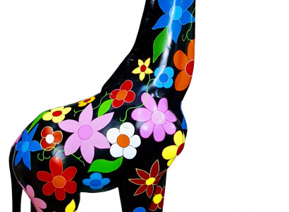 Designer Figures Modern Decorations Garden Giraffe Statue Sculpture Sculptures