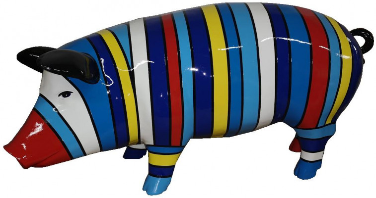 Home Decor Sculptures Abstract Pig Design Statues Figures Figurine Decoration