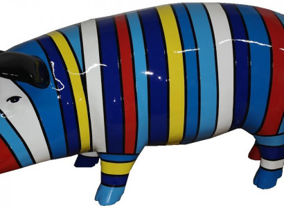 Home Decor Sculptures Abstract Pig Design Statues Figures Figurine Decoration