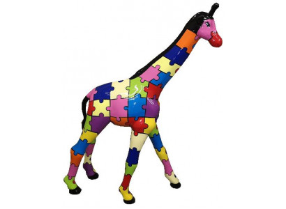 Sculpture Abstract Design Statue Colorful Figures Hand-Painted Decoration Statues New