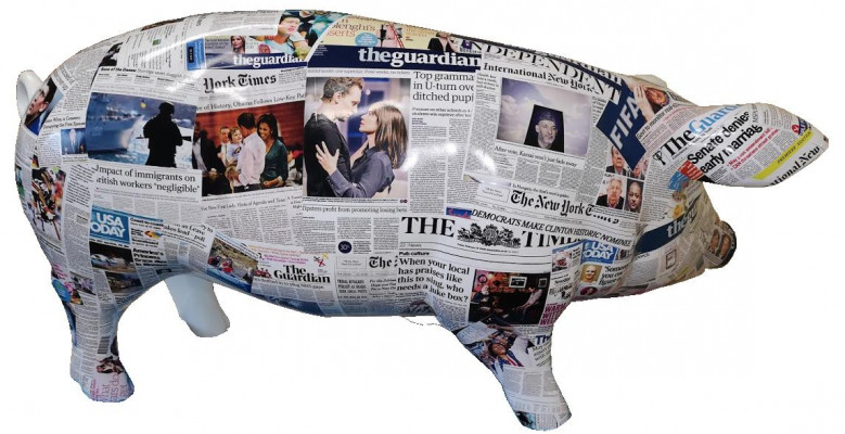Sculptures Design Home Decor Statues Figures Abstract Pig Figure Decoration