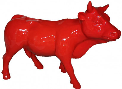 Cow figure abstract figures statues modern designer loft cow red sculptures new