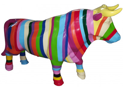 Abstract figure cow design loft colorful sculptures figures handicraft decoration