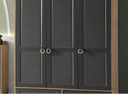 Wardrobe Grey Wood Cabinet Design Children's Room Wardrobes Removal