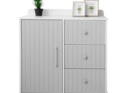 Modern children's room dresser in gray with plenty of storage space Luxurious novelty removal