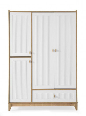 Stylish Wardrobe White Wood Cabinet Design Children's Room Furniture Removal
