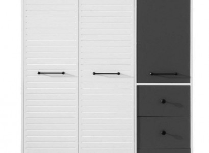 Stylish wardrobe wood cabinet design white children's room furniture