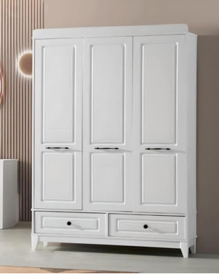 Wardrobe White Wood Cabinet Design Children's Room Wardrobes