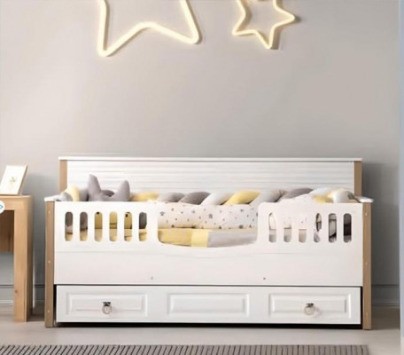 Perfect children's bed, children's furniture, white set, modern children new