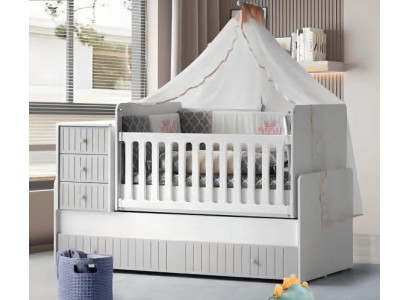 Stylish Cozy Children's Bed for Restful Sleep Luxurious Gray