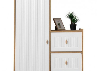 Luxurious wardrobe white wood closet design children's room novelty
