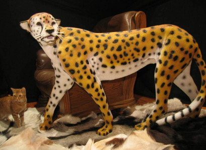 Home Decor Sculptures Abstract Leopard Design Statues Figures Figure Decoration
