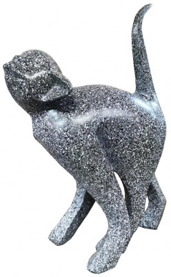 Design Figure Monkey Decor Statue Sculpture Abstract Designer Loft Silver Sculptures