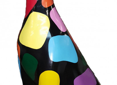 Cat Modern Decoration Statues 95 cm Sculpture Designer Loft Colorful Sculptures