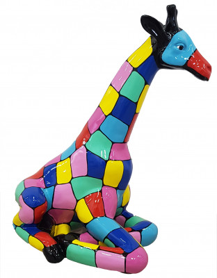 Design Figure Statue Modern Figures Statues Decoration Decor Giraffe Garden New