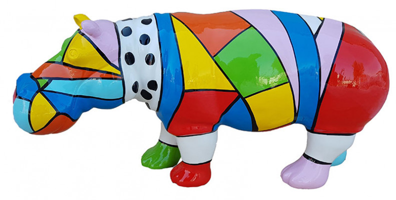 Designer Abstract Figure Modern Figures Decoration Hippo Garden Sculptures