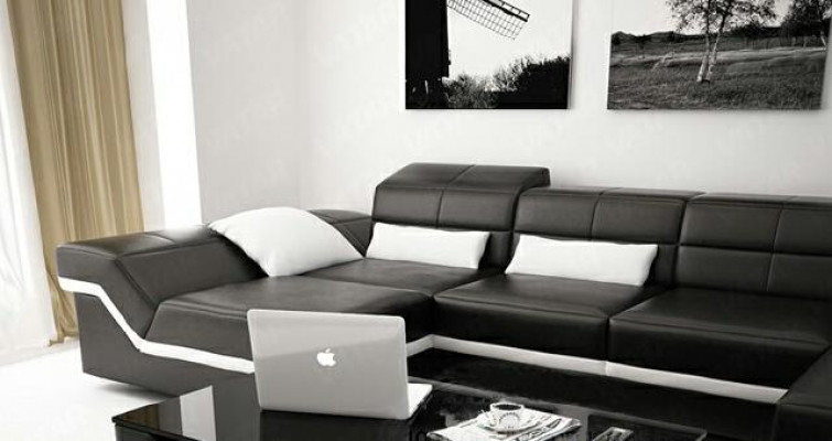 Big couch leather set upholstery new leather sofa XXL corner sofa living landscape