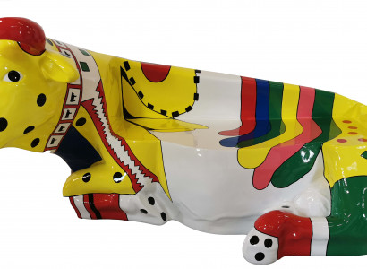 Designer Abstract Modern Figure Cow Deco Garden Sculptures Decoration Design