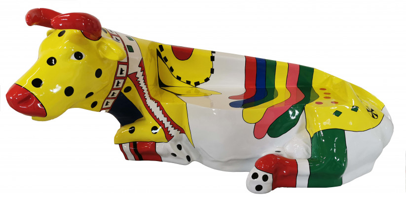 Designer Abstract Modern Figure Cow Decor Garden Sculptures Decoration Design
