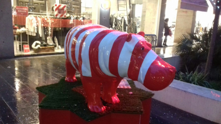 Designer Abstract Figure Modern Figures Decoration Hippopotamus Garden Sculptures
