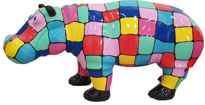 Designer Abstract Figure Modern Figures Decoration Hippo Garden Sculptures