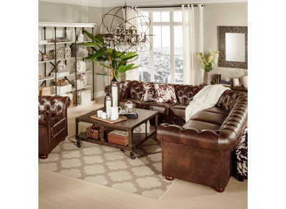 Chesterfield sectional sofa 3-seater-e-3 sofa couches couch upholstered sofas seat leather