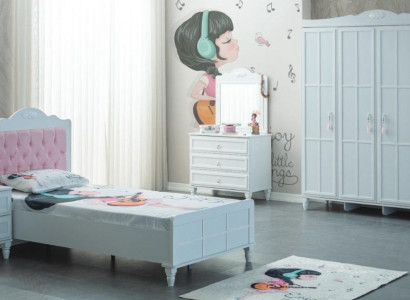 Children's room complete children's furniture children's bed bed wood set 5-piece white