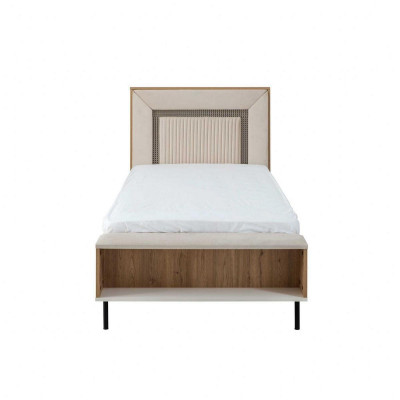 Bedroom sets youth bed children's bed brown wood set 5-piece bed modern