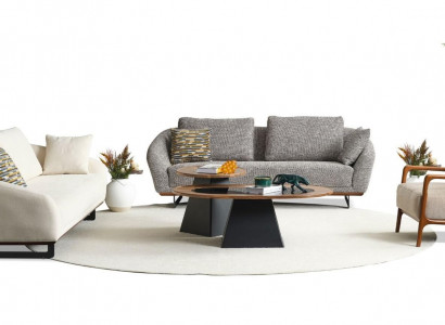 Couch set three-seater armchair sofa fabric beige fabric sofa set gray 3+3+1