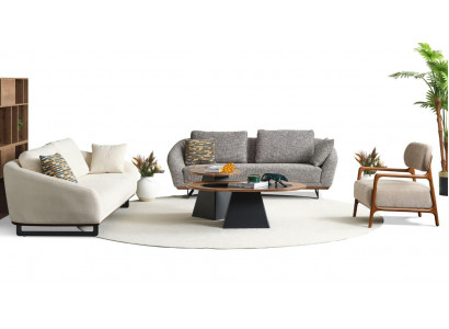 Mega set sofas three-seater armchairs sofa fabric fabric sofa upholstered sofa 3+3+1+1
