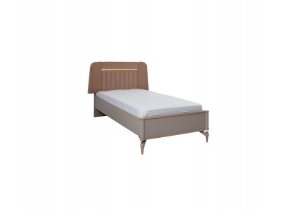 Children's bed frame bed children's room bed frame pink fabric LED