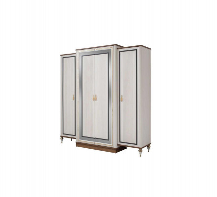 Bedroom wardrobe, clothes wardrobe, children's wardrobe, wooden wardrobe, beige.