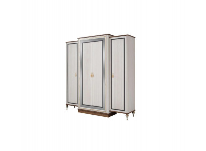 Bedroom wardrobe, clothes wardrobe, children's wardrobe, wooden wardrobe, beige.