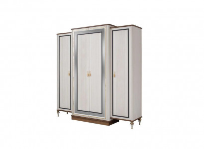 Bedroom wardrobe, clothes wardrobe, children's wardrobe, wooden wardrobe, beige.