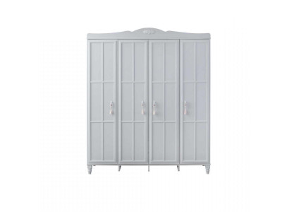 Large wardrobe children's wardrobe cabinet wood white wooden cabinet modern