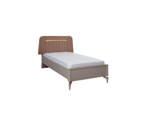 Youth bed children's furniture children's bed complete beige wood set 5-piece modern