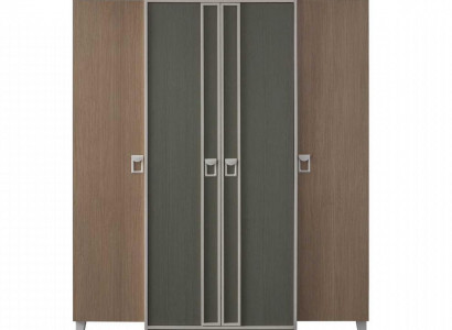 Wardrobe Children's Wardrobe Cabinet Wood Gray Wooden Cabinet Large Modern