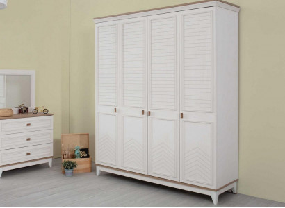 Closet Wardrobe Children’s Wardrobe Wooden Wardrobe Wood White Modern