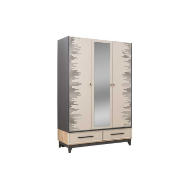 Modern wardrobe children's wardrobe wooden cabinet wardrobe wood beige