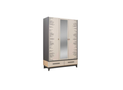 Modern wardrobe children's wardrobe wooden cabinet wardrobe wood beige