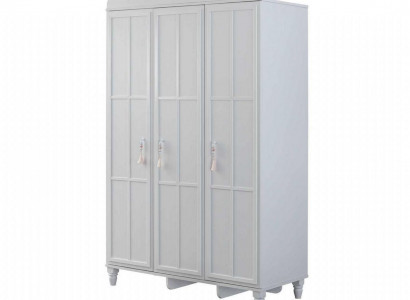 Luxury wardrobe children's wardrobe wooden wardrobe closet wood white