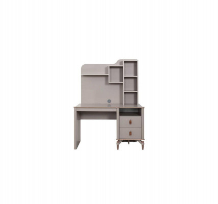 Desk Office Table Computer Desk Beige Office Furniture Wood Table Shelves