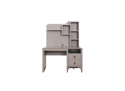 Desk Office Table Computer Desk Beige Office Furniture Wood Table Shelves