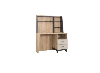 Desk computer table brown children's room furniture wood table shelves
