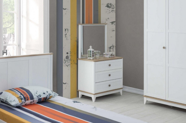 Dresser with mirror dresser cabinet wood children's room white wooden cabinet